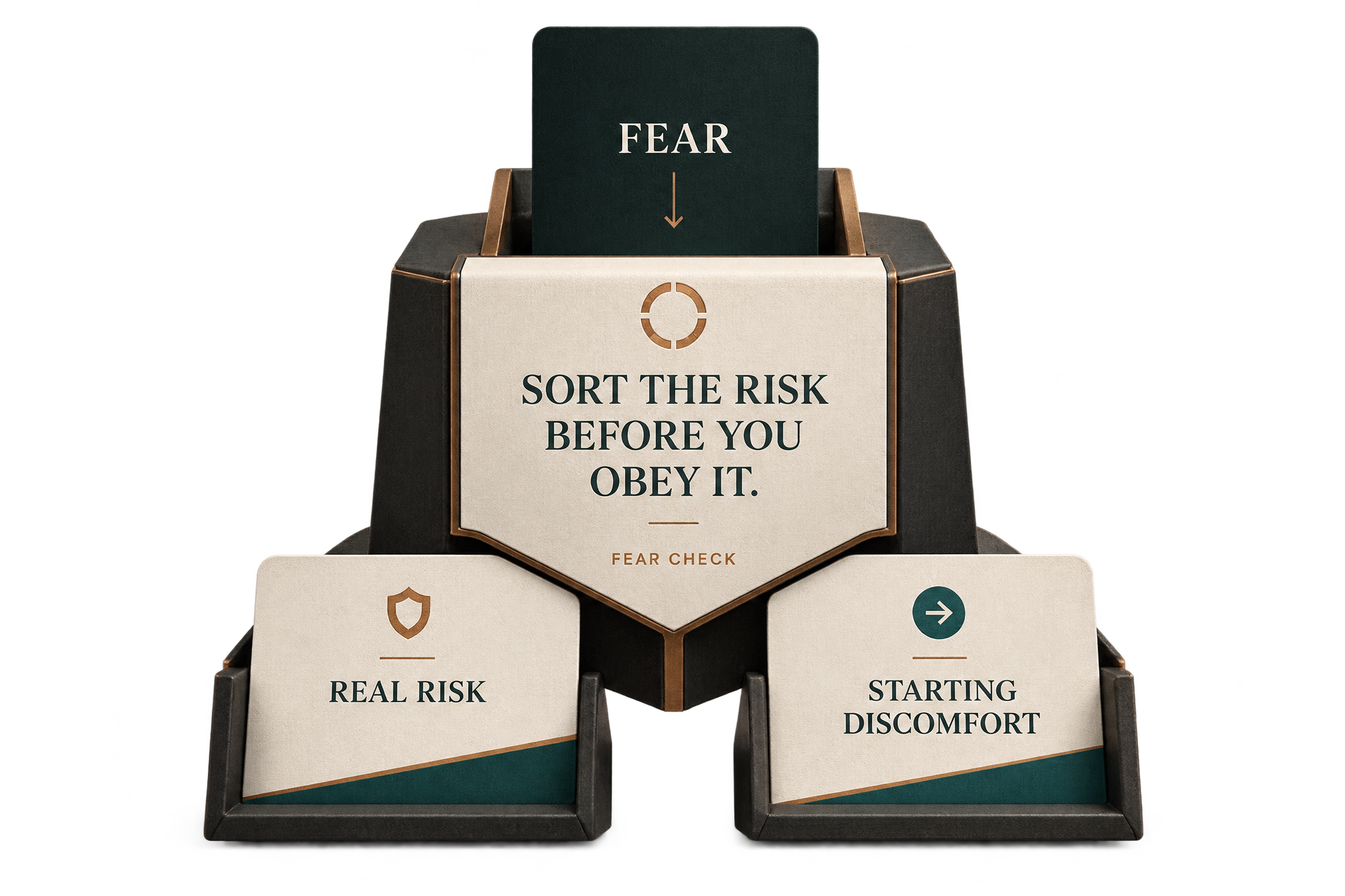 The Fear Check separating real risk from starting discomfort